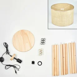 Luminaires Scandinaves-hofstein Sabadim Lampadaire Écru, 1 lumière