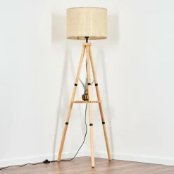 Luminaires Scandinaves-hofstein Sabadim Lampadaire Écru, 1 lumière