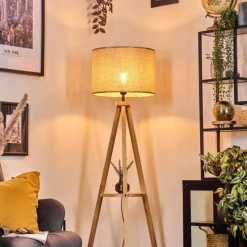 Luminaires Scandinaves-hofstein Sabadim Lampadaire Écru, 1 lumière