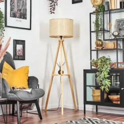 Luminaires Scandinaves-hofstein Sabadim Lampadaire Écru, 1 lumière