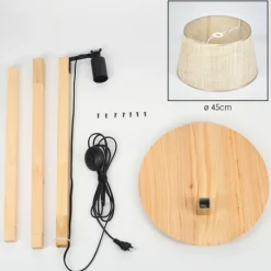 Luminaires Scandinaves-hofstein Sabadim Lampadaire Écru, 1 lumière