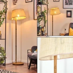 Lampes En Tissu-hofstein Sabadim Lampadaire Écru, 1 lumière