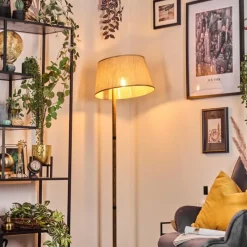 Lampes En Tissu-hofstein Sabadim Lampadaire Écru, 1 lumière