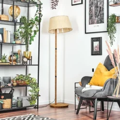 Lampes En Tissu-hofstein Sabadim Lampadaire Écru, 1 lumière