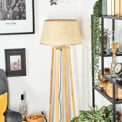 Luminaires Scandinaves-hofstein Sabadim Lampadaire Écru, 1 lumière