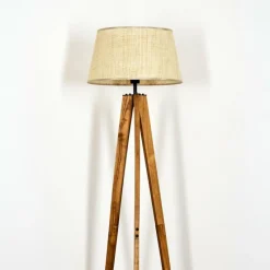 Luminaires Scandinaves-hofstein Sabadim Lampadaire Écru, Noir, 1 lumière