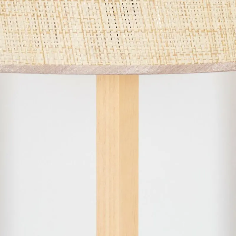 Luminaires Scandinaves-hofstein Sabadim Lampadaire Écru, Noir, 1 lumière