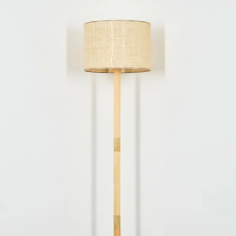 Luminaires Scandinaves-hofstein Sabadim Lampadaire Écru, Noir, 1 lumière