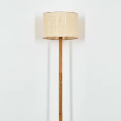 Luminaires Scandinaves-hofstein Sabadim Lampadaire Écru, Noir, 1 lumière