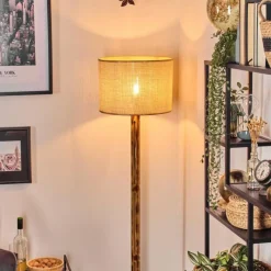 hofstein Sabadim Lampadaire Écru, Noir, 1 lumière