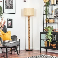 hofstein Sabadim Lampadaire Écru, Noir, 1 lumière