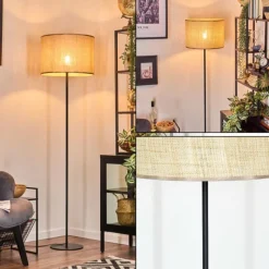 Luminaires Scandinaves-hofstein Sabadim Lampadaire Noir, 1 lumière