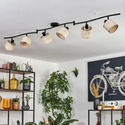 hofstein Sabadim Plafonnier beige, Écru, 6 lumières