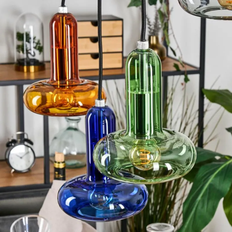 hofstein Salavisa Suspension Noir, 6 lumières