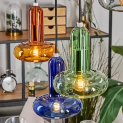 hofstein Salavisa Suspension Noir, 6 lumières