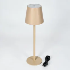 hofstein Salgadinho Lampe à poser LED Beige, 1 lumière
