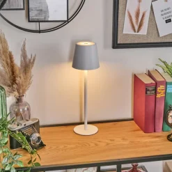 hofstein Salgadinho Lampe à poser LED Blanc, 1 lumière