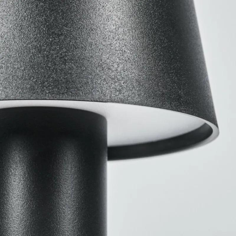 hofstein Salgadinho Lampe de table d'extérieur, Lampe à poser LED Noir, 1 lumière