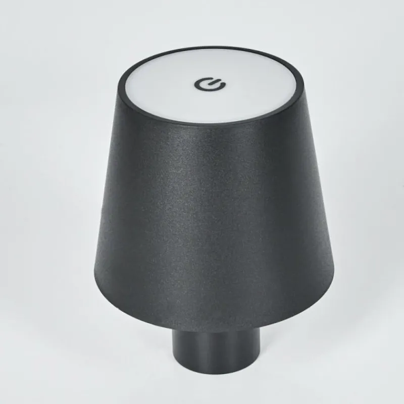 hofstein Salgadinho Lampe de table d'extérieur, Lampe à poser LED Noir, 1 lumière