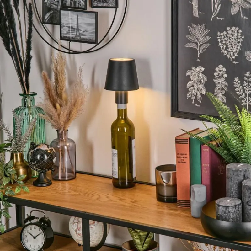 hofstein Salgadinho Lampe de table d'extérieur, Lampe à poser LED Noir, 1 lumière