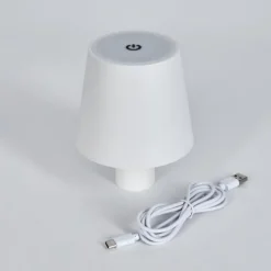 hofstein Salgadinho Lampe de table d'extérieur, Lampe à poser LED Blanc, 1 lumière