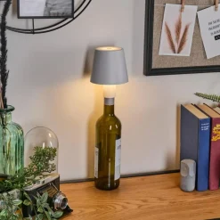 hofstein Salgadinho Lampe de table d'extérieur, Lampe à poser LED Blanc, 1 lumière