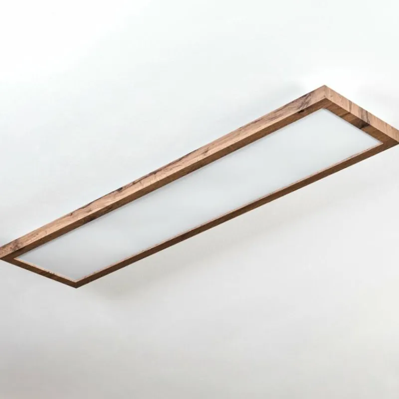 Luminaires Scandinaves-hofstein Salmi LED Couleur bois, Noir, 1 lumière, Télécommandes