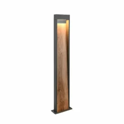 Lampes En Bois-Luminaires Trio SALMON Lampadaire d'extérieur LED Bois clair, 1 lumière