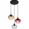 Luminaires Globo Lighting Sander Suspension Noir, 3 lumières