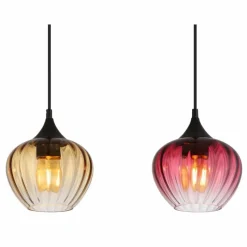 Luminaires Globo Lighting Sander Suspension Noir, 3 lumières