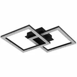 Luminaires Globo Lighting Sapena Plafonnier LED Noir, 1 lumière* Éclairage Led