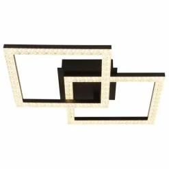 Luminaires Globo Lighting Sapena Plafonnier LED Noir, 1 lumière* Éclairage Led