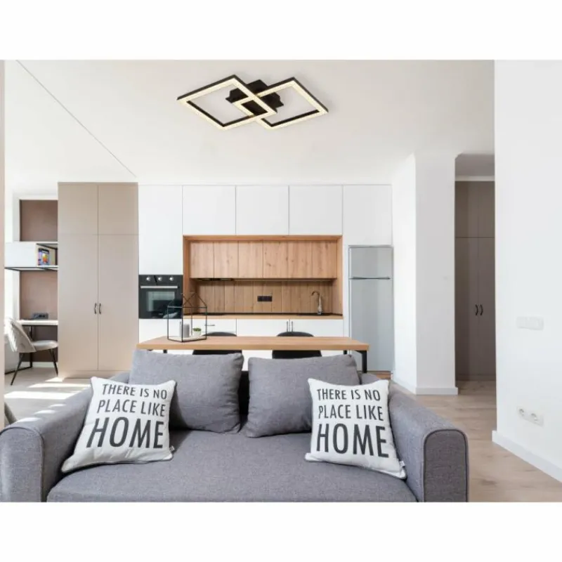 Luminaires Globo Lighting Sapena Plafonnier LED Noir, 1 lumière* Éclairage Led