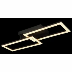 Luminaires Globo Lighting Sapena Plafonnier LED Noir, 1 lumière* Éclairage Led