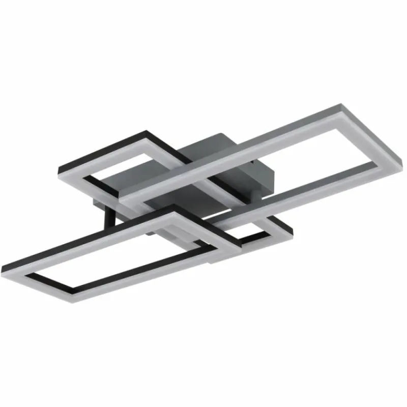 Luminaires Globo Lighting Sapena Plafonnier LED Gris, Noir, 1 lumière* Éclairage Led