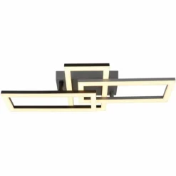 Luminaires Globo Lighting Sapena Plafonnier LED Gris, Noir, 1 lumière* Éclairage Led