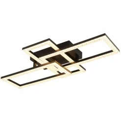 Luminaires Globo Lighting Sapena Plafonnier LED Noir, 1 lumière* Éclairage Led