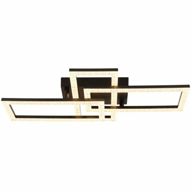 Luminaires Globo Lighting Sapena Plafonnier LED Noir, 1 lumière* Éclairage Led