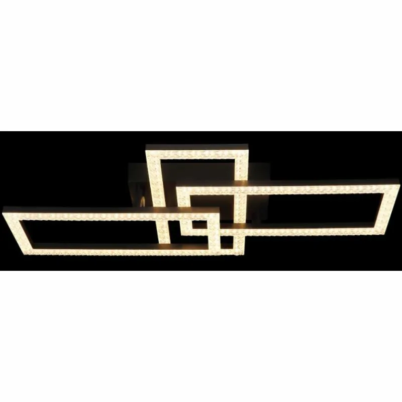 Luminaires Globo Lighting Sapena Plafonnier LED Noir, 1 lumière* Éclairage Led