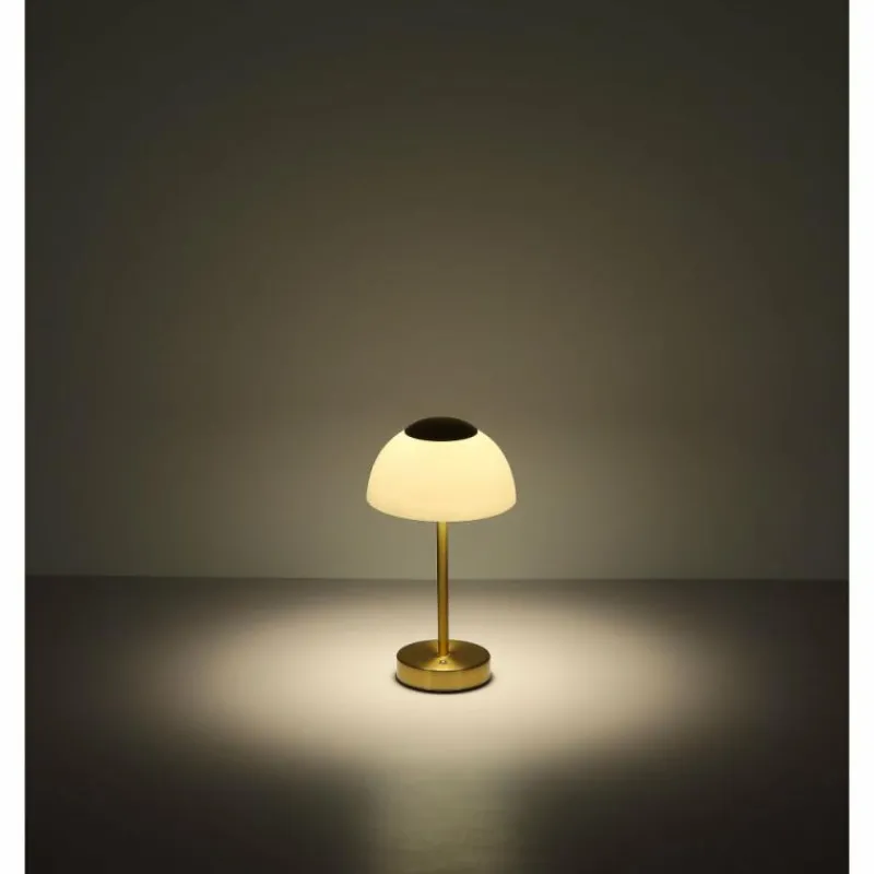 Luminaires Globo Lighting Sarima Lampe à poser LED Laiton, 1 lumière