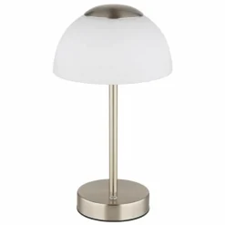 Luminaires Globo Lighting Sarima Lampe à poser LED Nickel mat, 1 lumière