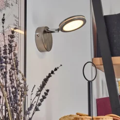 hofstein Sarnadinha Applique murale LED Nickel mat, 1 lumière