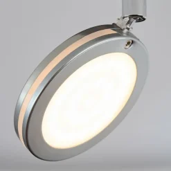 hofstein Sarnadinha Plafonnier LED Nickel mat, 2 lumières
