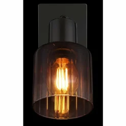 Luminaires Globo Lighting Satella Plafonnier, Spot de plafond, Applique murale, Spot mural Chrome, Noir, 1 lumière