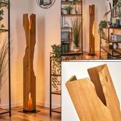 hofstein Sernadelo Lampadaire Noir, 4 lumières