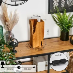 hofstein Sernadelo Lampe à poser Noir, 1 lumière