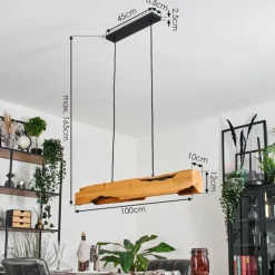 hofstein Sernadelo Suspension Noir, 4 lumières