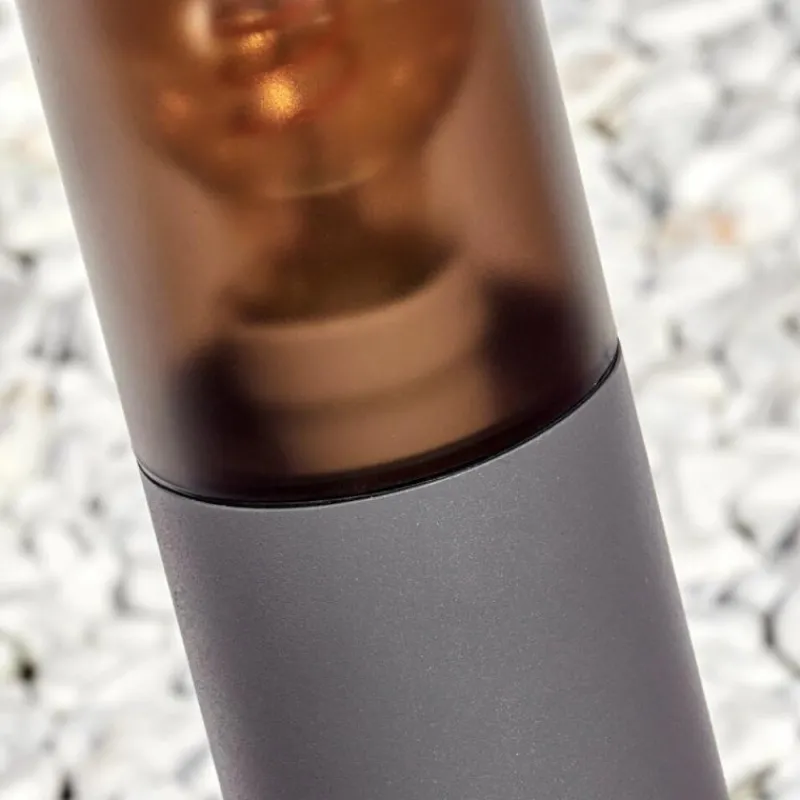 Suspension Verre Fumé-hofstein Sessa Borne lumineuse, Eclairage de chemin Anthracite, 1 lumière