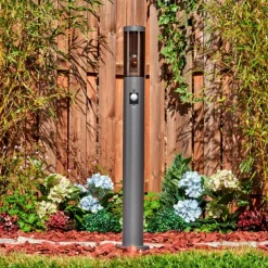 hofstein Sessa Eclairage de chemin Anthracite, 1 lumière, Détecteur de mouvement