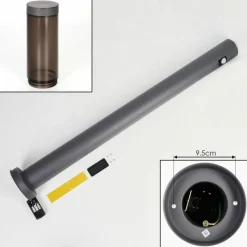 hofstein Sessa Eclairage de chemin Anthracite, 1 lumière, Détecteur de mouvement